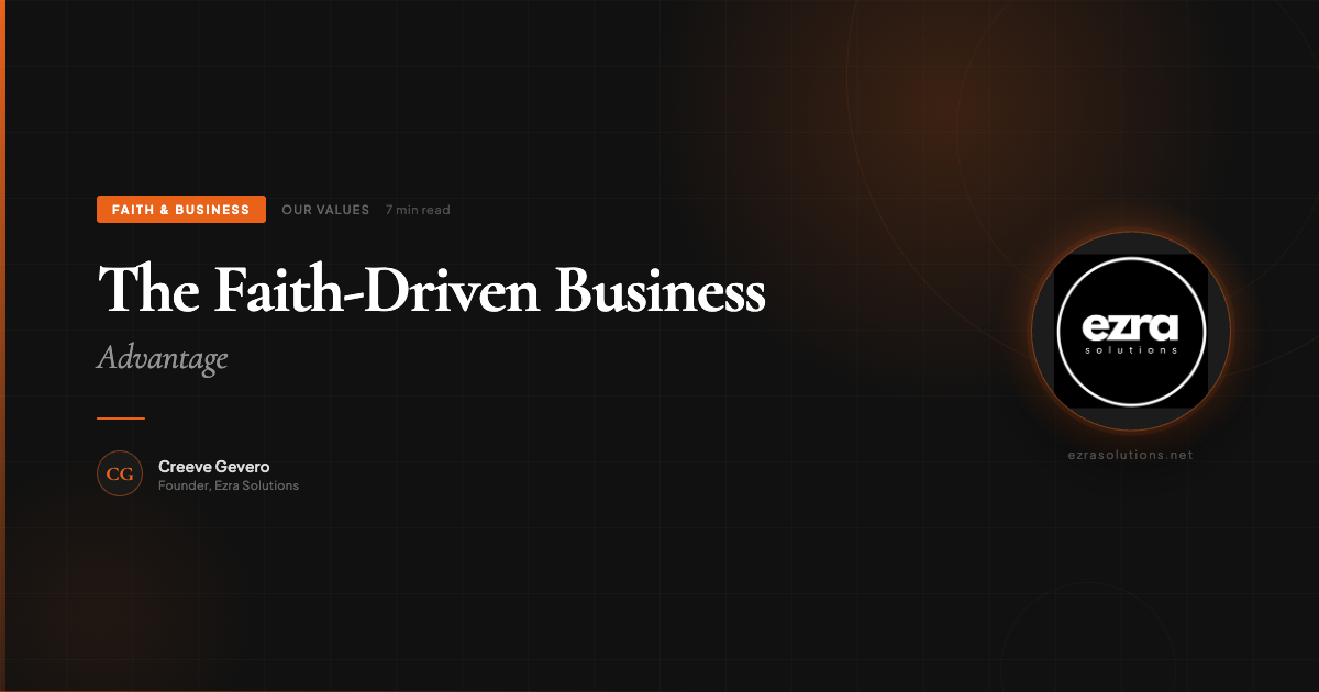 The Faith-Driven Business Advantage